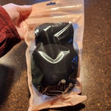NWT Sticky Bra Elaborate black nude nipple covers large