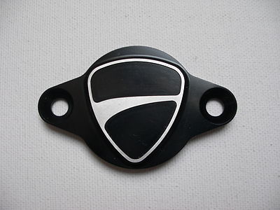 Ducati Inspektionsdeckel mit Logo schwarz   Monster 1100 EVO, 1100 EVO Diesel