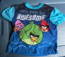 Boys Angry Birds Pajama Top Size 8 GUC