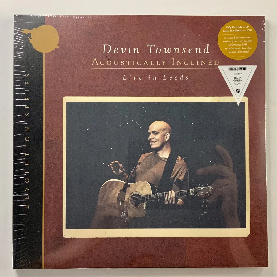 Devin Townsend - Acoustically Inclined Live In Leeds 2LP, Green Vinyl LTD ED 250 - Imagem 2 de 4