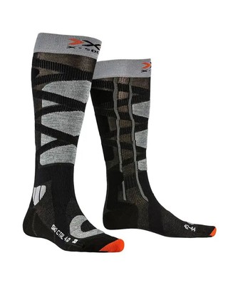 X-Bionic X-Socks Ski Control 4.0 Ski Socks, Anthracite Melange/Grey Melange