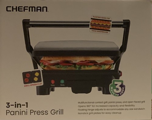 Chefman 3-1 Panini Press Grill - Picture 9 of 14