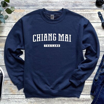 Chiang Mai Sweatshirt | Chiang Mai Thailand Crewneck Sweatshirt | Digital Nomad
