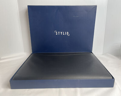 STYLIO Zippered Padfolio Portfolio Binder Faux Leather Organizer Interview Resum