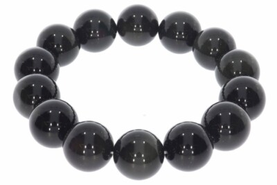  Regenbogen Obsidian 14mm Kugel Stretch Schmuck Armband 14S122 - individuelle Gr