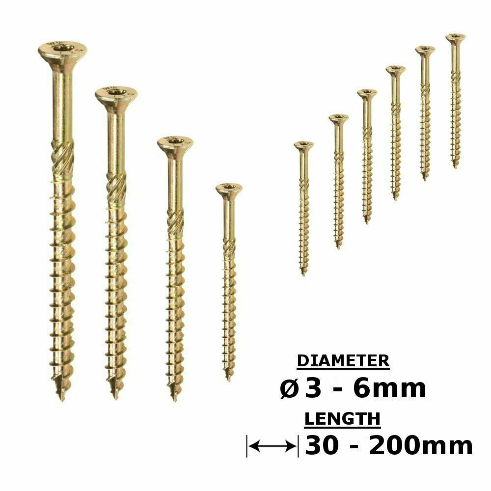 TRADE 7g 8g 10g 12g TIMBERFIX 360 TORX PREMIUM CUTTER THREAD WOOD ...