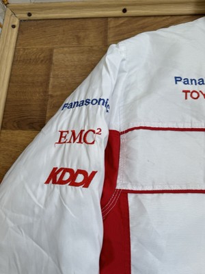Veste Vintage Panasonic Toyota Racing - Taille S - Rouge - Veste De Course Nylon Pour Homme