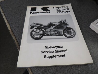 Kawasaki Factory Service Manual Supplement 1993 ZX500 D1 ZX600 E1