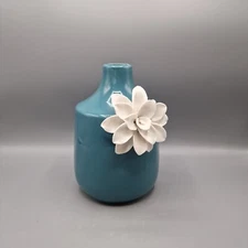 Target Threshold Dark Teal Ceramic Flower Arrangement Home Decoration Vase 9"