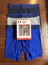 Mens 3-Pack Under Armour Tech Boxer Brief Med...