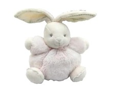 Kaloo doudou lapin lapinou boule fourrure micro-velours rose pâle 18 cm environ