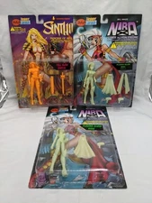 Lot Of (3) Skybolt Toyz Hobby Sinthia Glow Nira Glow Series I II Action Figures