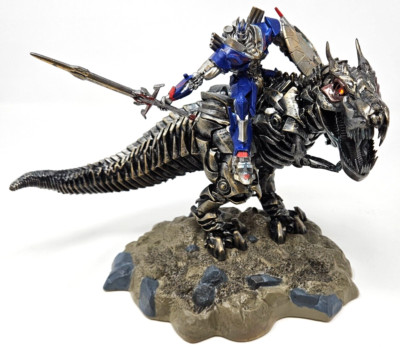 Transformers Age of Extinction Grimlock Optimus Prime Figure Statue 2014 Movie!