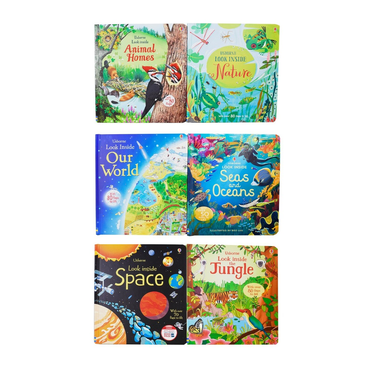 Usborne Look Inside 6 Books Collection Set - Ages 5-7