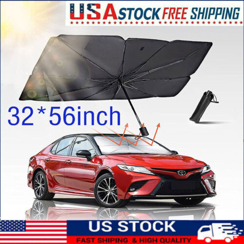 Windshield Sun Shade Umbrella Front Or Rear Window Cover Visor Blind UV Block - Picture 11 of 11