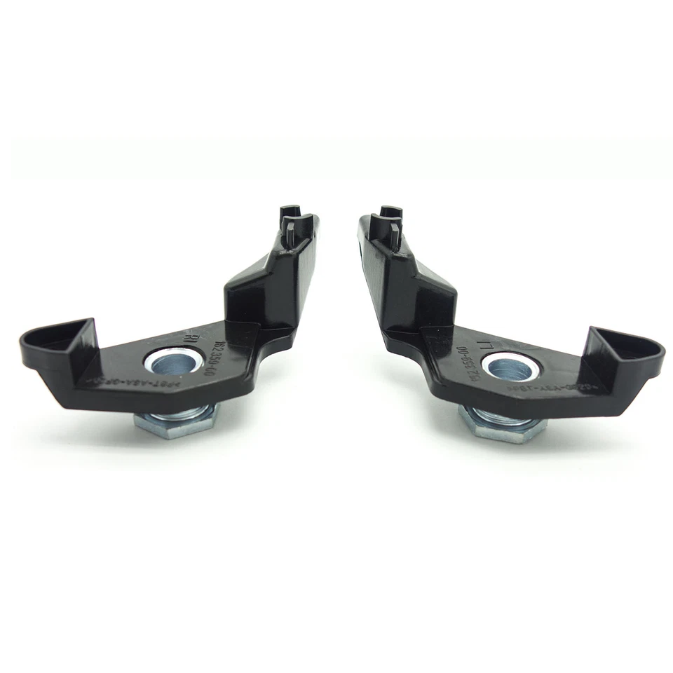 Par de clips de soporte de reparación de faros negros para BMW Serie 5 E60 E61 #63126941478 Foto 3 de 4