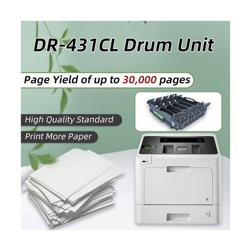 DR431CL Drum Unit Replacement Compatible with Brother Printer HL-L8260CDW HL-... - Picture 3 of 6