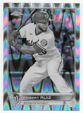 2022 Topps Chrome Sonic KEIBERT RUIZ Refractor BLACK & WHITE RAYWAVE