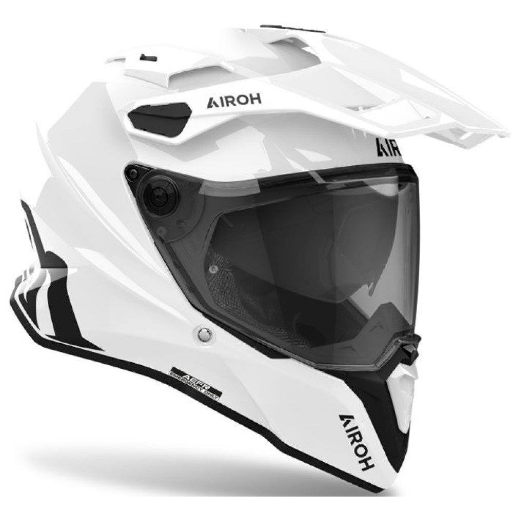Airoh Commander Adventure Motorcycle Helmet Gloss White UK