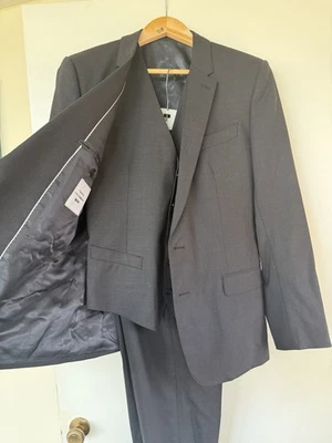 Dolce & Gabbana Martini Fit Gray 3-Piece Virgin Wool Stretch Suit Size 50 - Image 1 of 4