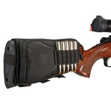 Hunter Specialties Butt Stock Rifle Shell Pouch with Zippered Ammo Holder