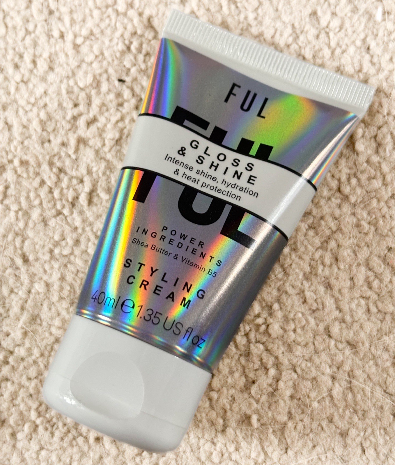 FUL Ful - Gloss & Shine Hair Styling Cream Heat Protection 40ml - Travel Size