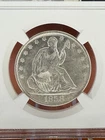 1858 O 50 CENT SEATED LIBERTY HALF DOLLAR SS REPUBLIC SHIPWRECK NGC AU