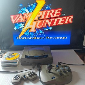 Sega Saturn console ready to play set with 6 luxurious games