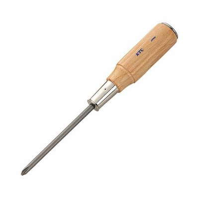 Kyoto Tools (KTC) PD-4 Wooden Handle Screwdriver, Cross Penetrating... Fast Ship