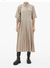 Ganni Melange Pleated Dress Size44