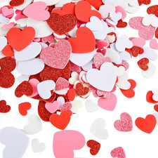 350 Pcs Foam Heart Stickers Valentine'S Day Glitter Self Adhesive Stickers Heart