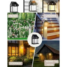 Solar street light with motion sensor, IP65 waterproof rating warm white