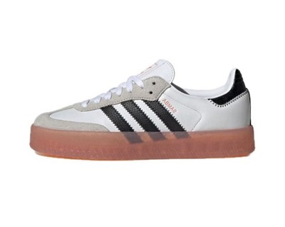adidas Sambae White/Black/Semi Coral W Size 7 JI3072 NEW