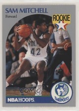 1990-91 NBA Hoops Minnesota Timberwolves Sheet Singles Sam Mitchell 0q3
