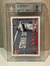 1991 Topps Desert Shield #530 Roger Clemens Boston Red Sox BGS 9 MINT