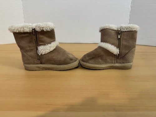Teeny Toes Baby Boots Brown Size 4 - Picture 11 of 16