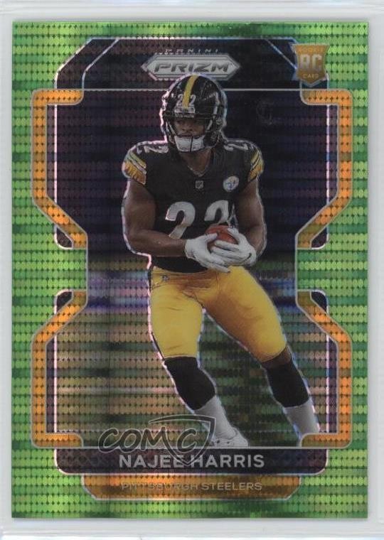 2021 Panini Prizm Neon Green Pulsar Najee Harris #343 Rookie RC 0ix5