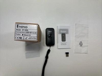 Eyoyo Mini 1D Bluetooth Barcode Scanner USB Wired 2.4G Bar Code Scanning For PC