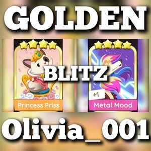 Princess Priss & Metal Mood :- Mono_Poly_Go Golden Blitz Stickers