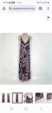 Free People Boho Floral Maxi Slip Dress With Lace Trim - Size S
