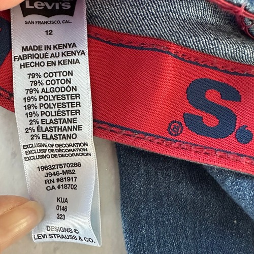 New Levi’s denim boys jeans sz 12 youth 511 SLIM FLEX STRETCH ADJUSTABLE waist - Picture 7 of 8