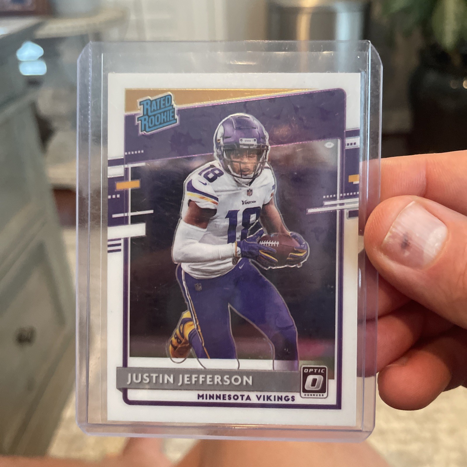 2020 Panini Donruss Optic Justin Jefferson Rated Rookie RC #163 Vikings 