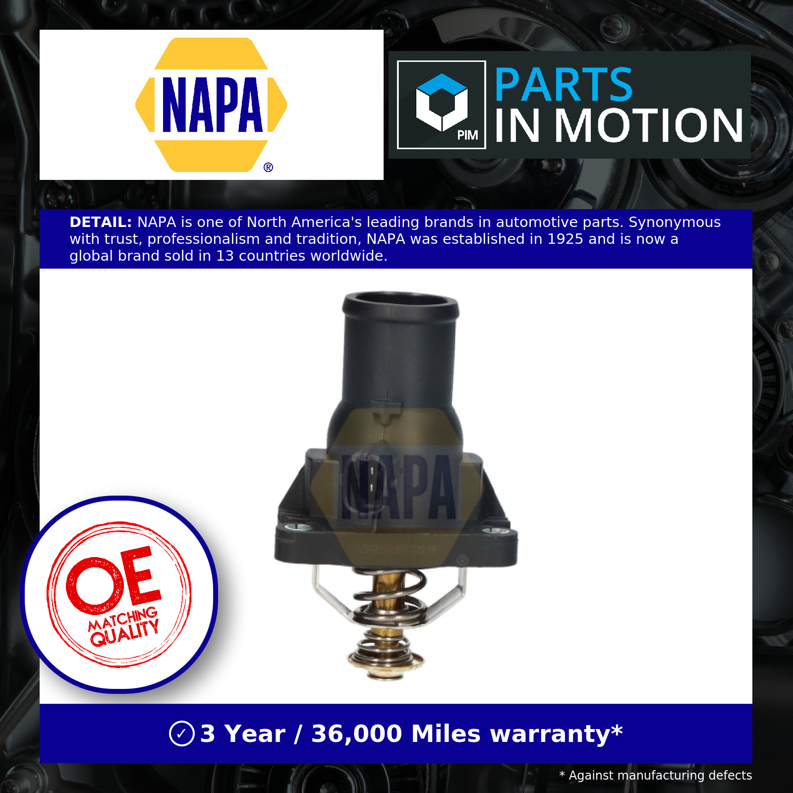 Coolant Thermostat NTH1009 NAPA 0000071770832 71744389 71770832 0071744389 New - Image 4