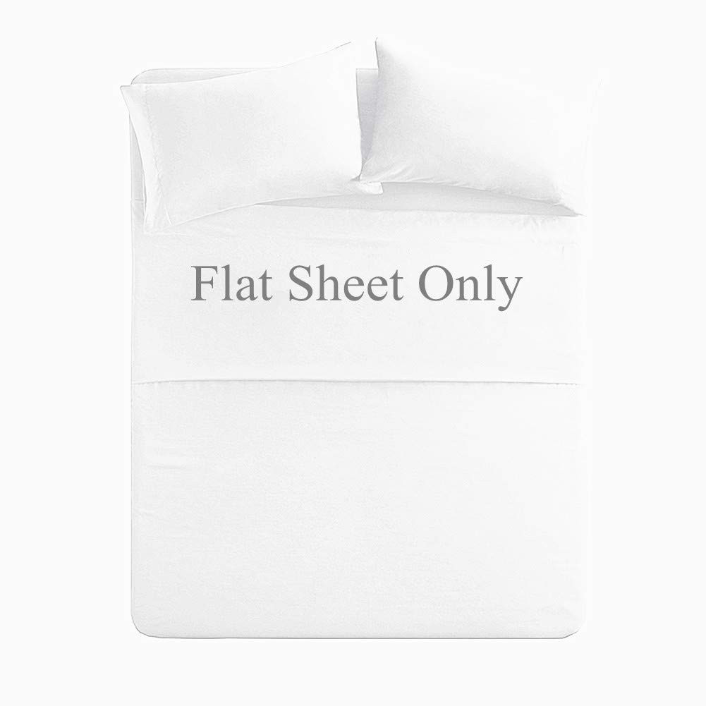 Queen Size Flat Sheet Single - 300 Thread Count 100% Egyptian Cotton Quality ...