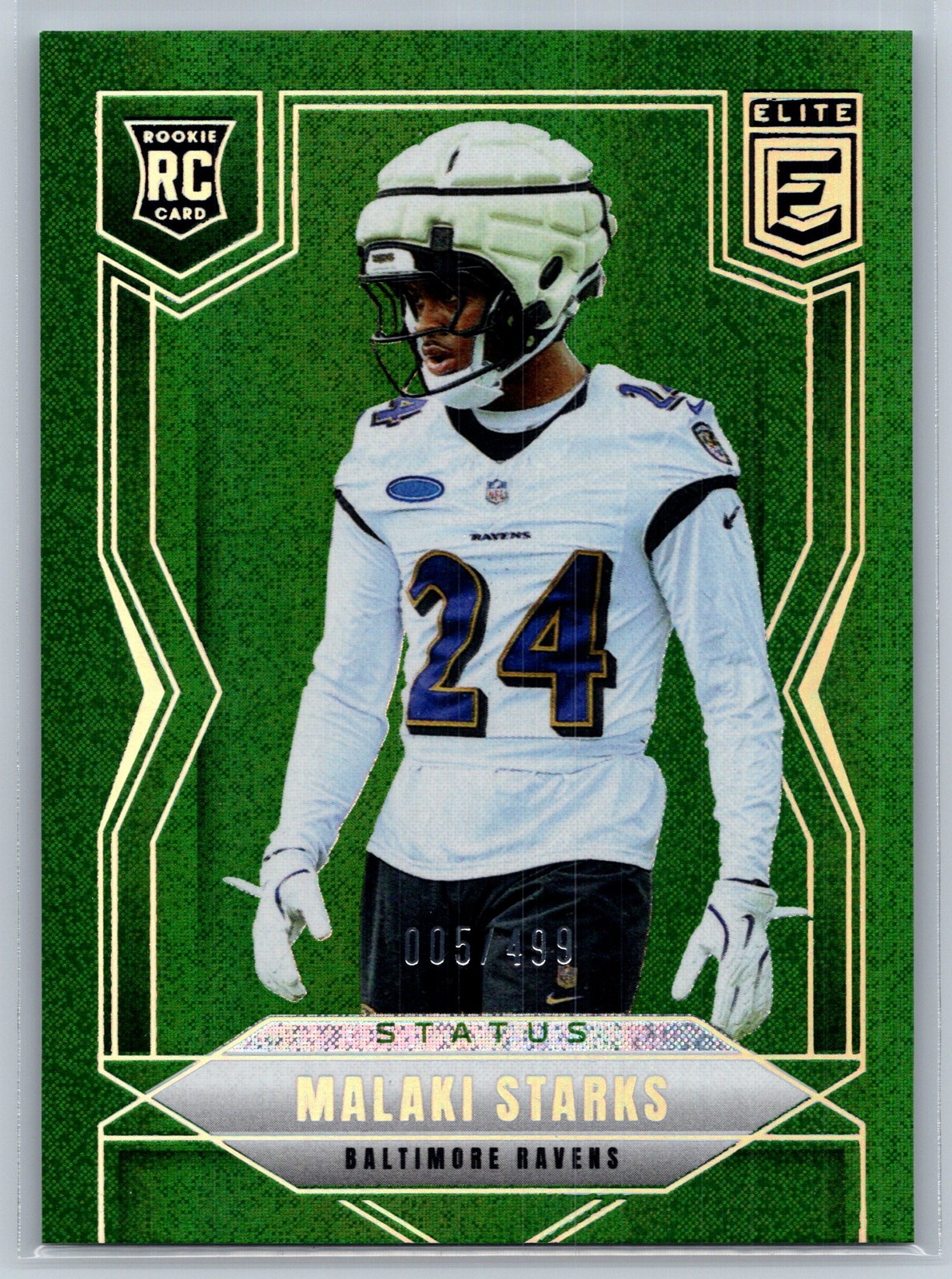 2025 Donruss Elite #130 Malaki Starks Status Sparkle #/499