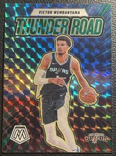 2024-25 Panini Mosaic - Thunder Road Victor Wembanyama #8 Green Mosaic Prizm