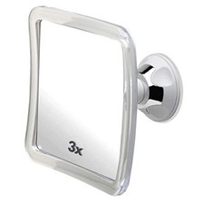 3X Magnifying Shower Mirror for Fogless Shaving with Suction Cup,