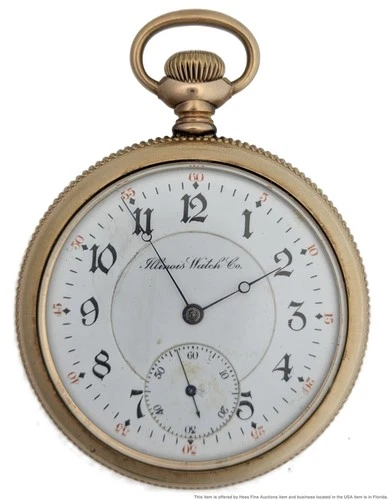 3 Finger Bridge Getty 16s Large Mens Illinois Open Face Antique Pocket Watch