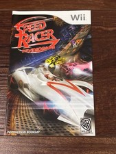 Speed Racer Nintendo Wii Instruction Manual Only