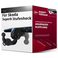 für Skoda Superb Stufenheck II Typ 3T4 (Vapos) AnhäNgerkupplung Schwenkbar Neu
